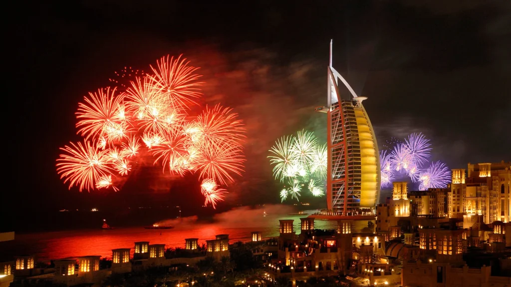 Featured image for Caption:Celebrate New Year’s Eve in Dubai’s dazzling spectacles.
